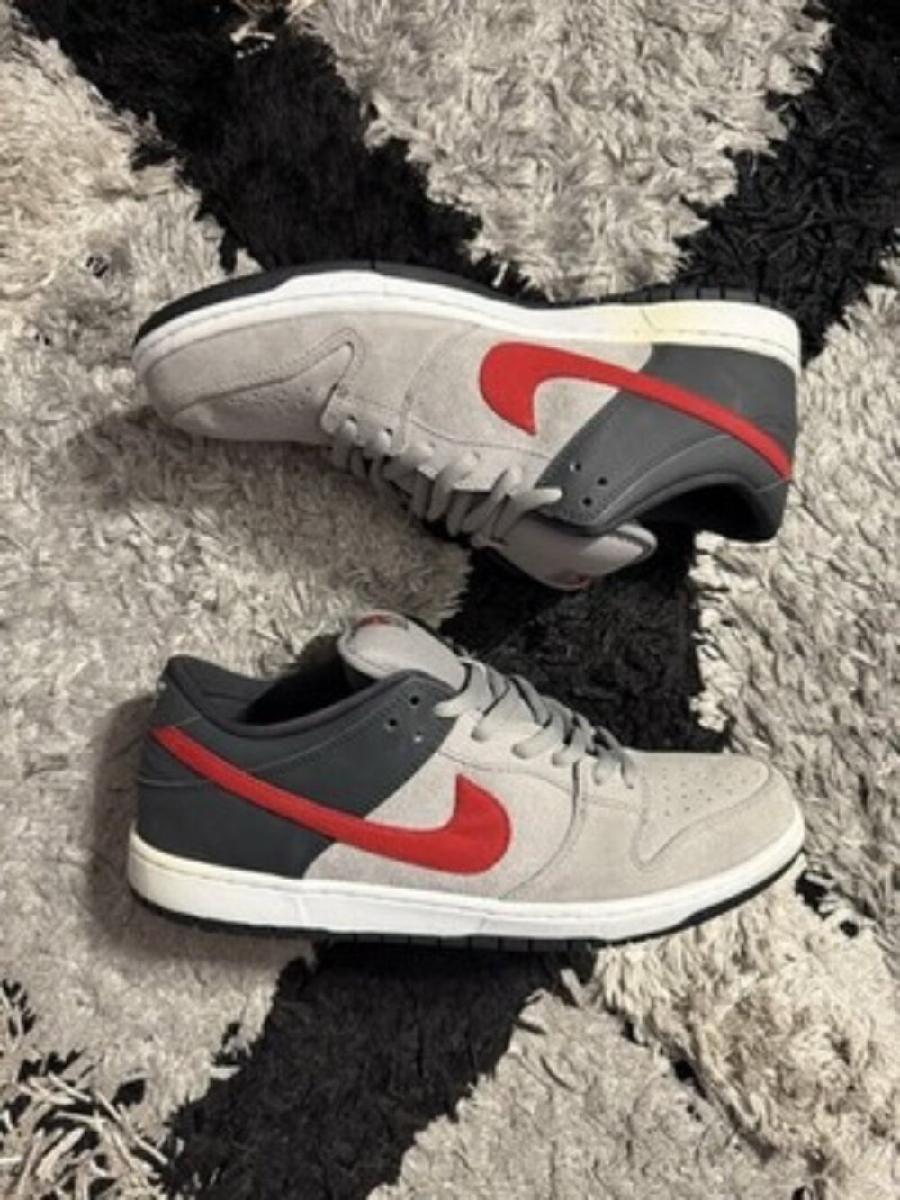 Nike Dunk Low Pro SB University Red Grey Sz 13